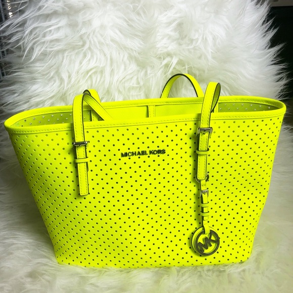 michael kors neon bag